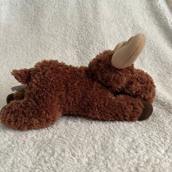 Aurora Moose Plush 12” Brown Stuffed Animal Woodland Floppy Toy - Picture 2 of 6